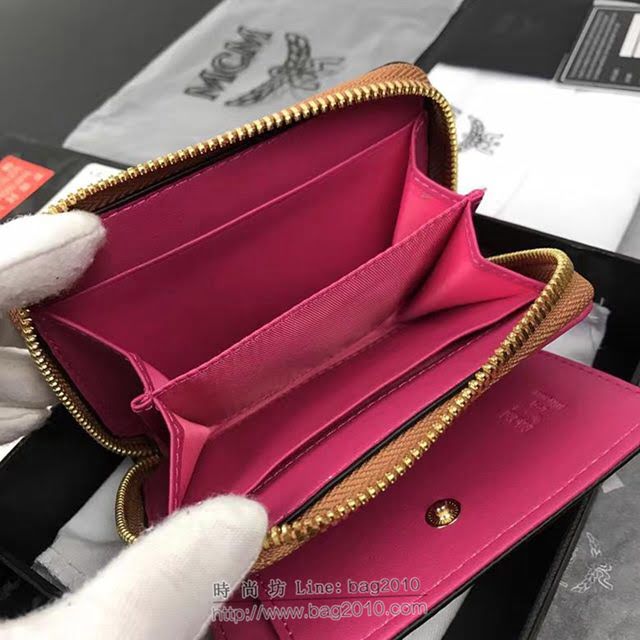 MCM女錢包 原單 8082兔子款 MCM小單拉錢包 單拉隔襠式散錢包 現金袋  mdmc1074